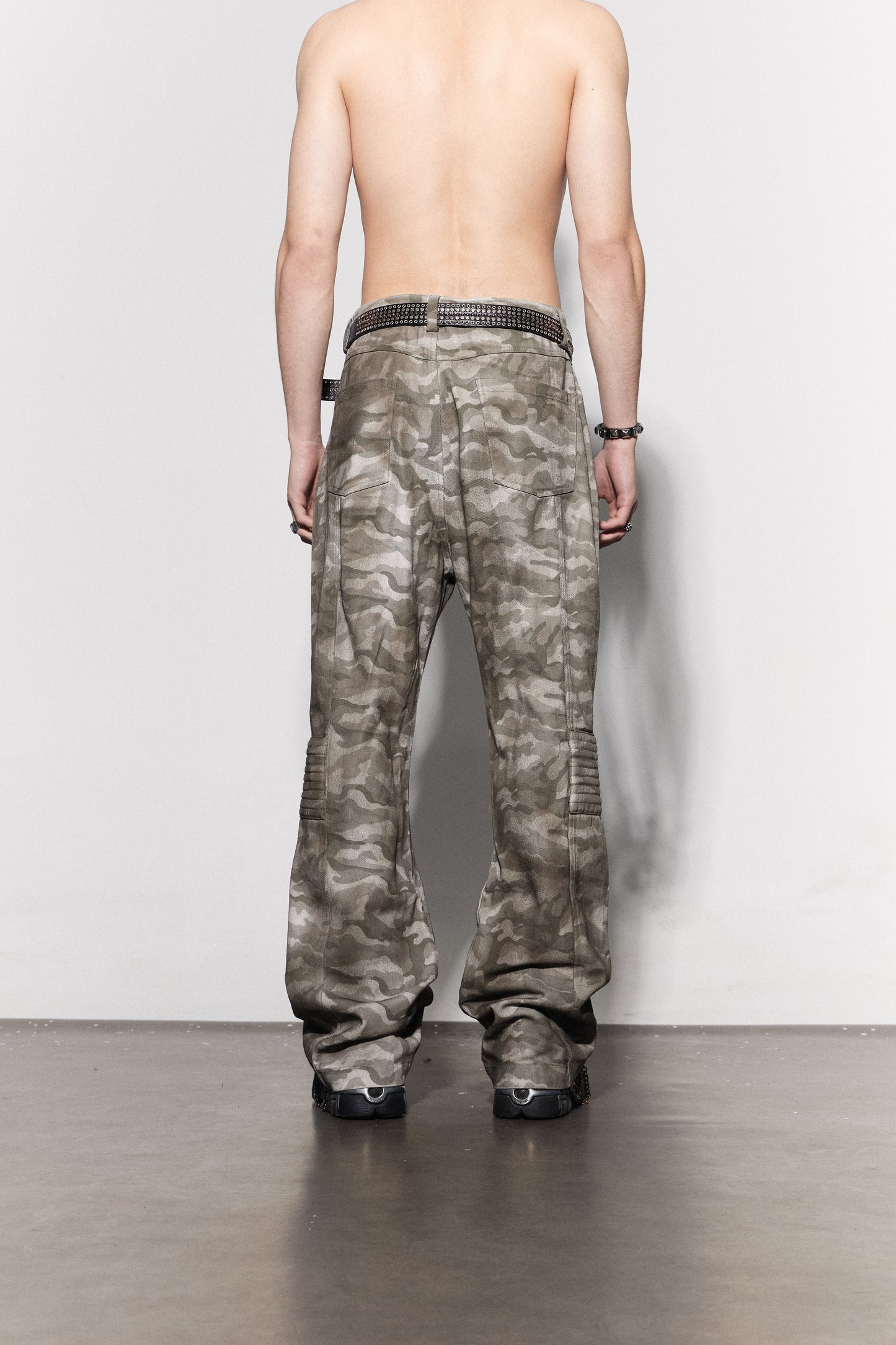 Arc Spliced Tactical Camo Biker Jeans