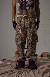 Camo Detachable Strapped Cargo Pants