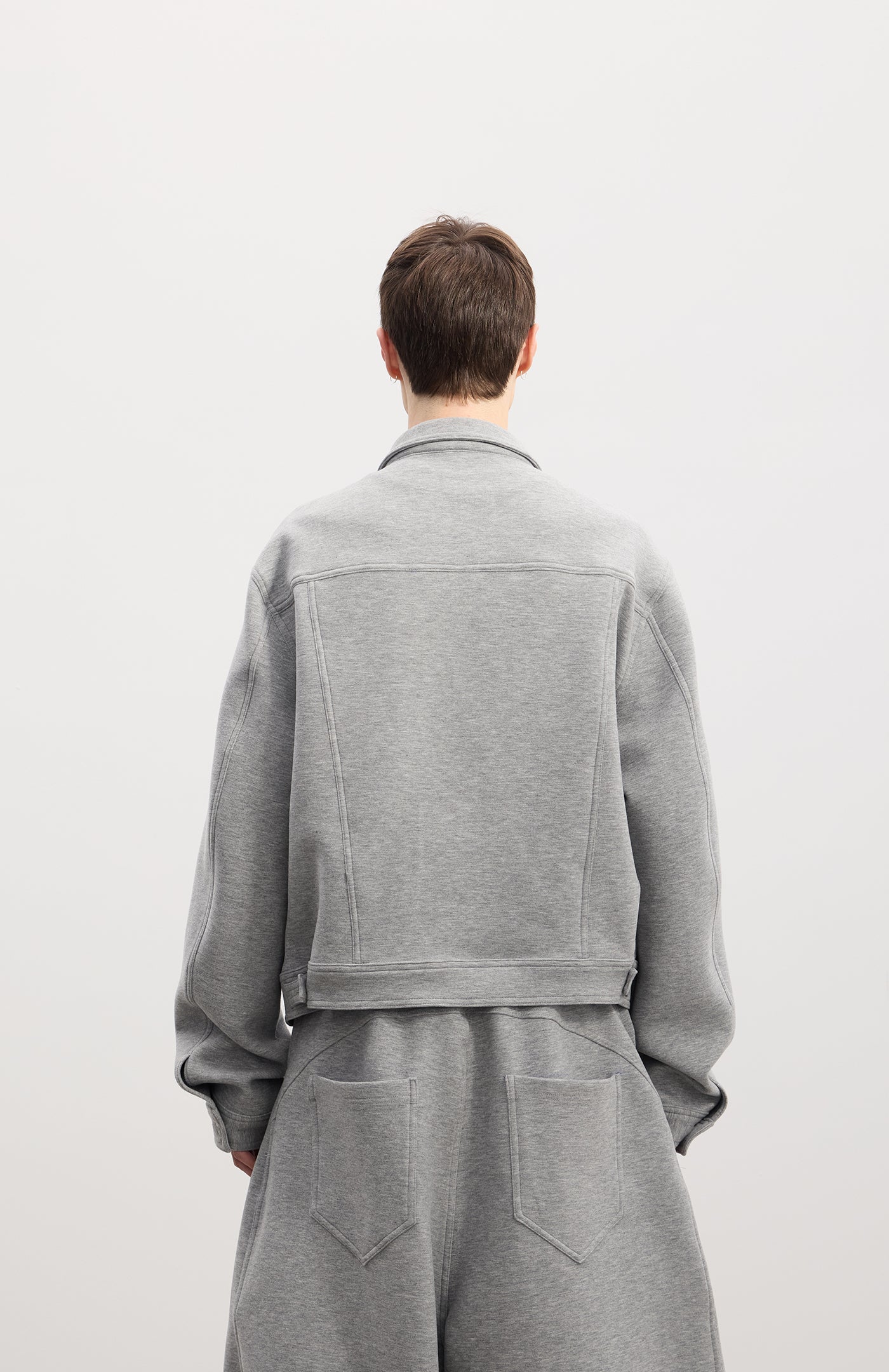 Essential | Wool-Blend Boxy Cropped Jacket