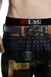Purple Horse Hair Honeysuckle Belt