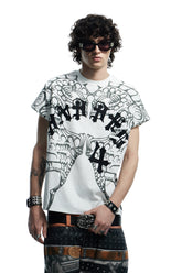 Wings All-Over Print Applique Vest