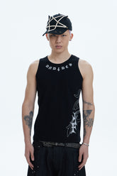 DND4DES Cross Side Graphic Tank Top