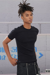 Essential Ribbed Slim-Fit T-Shirt