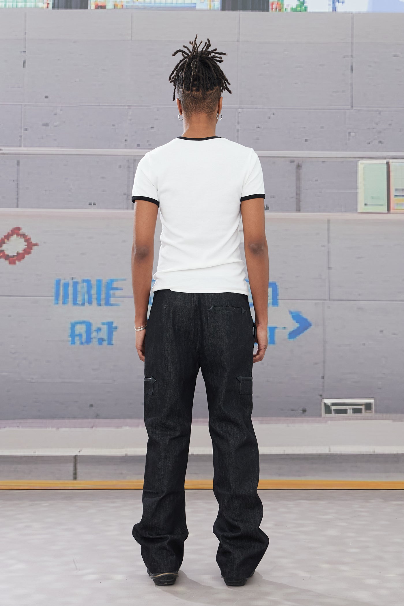 60s 646 Double-Zip Raw Denim Flared Jeans