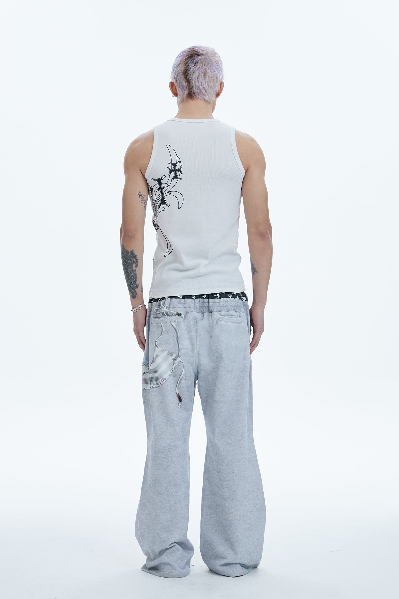 DND4DES Cross Side Graphic Tank Top