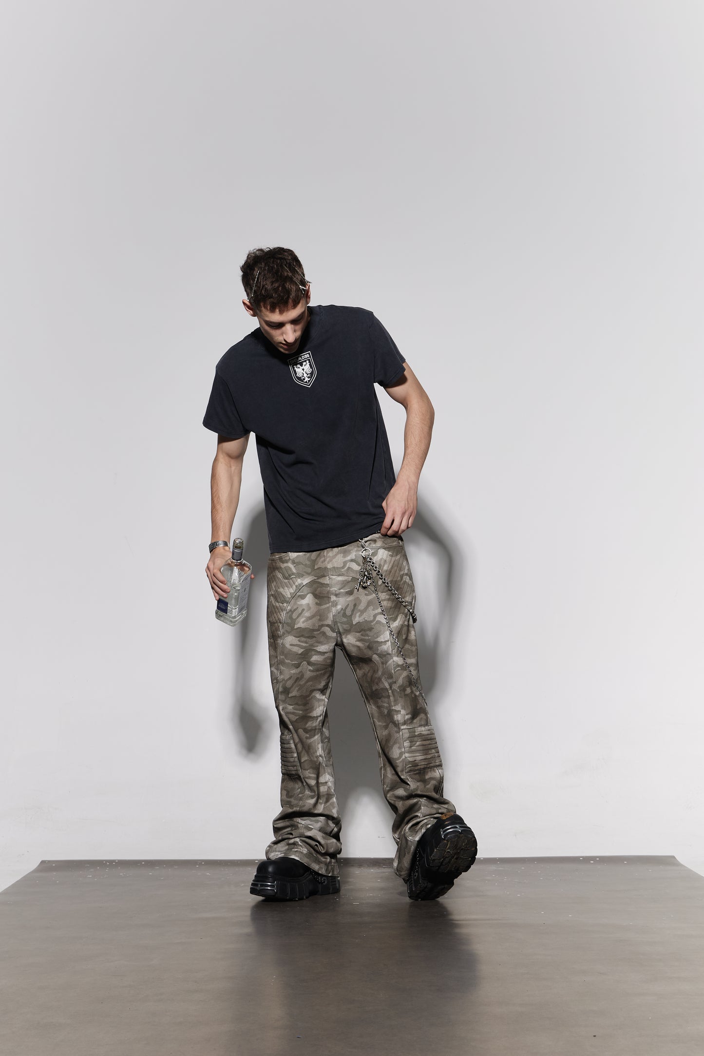 Arc Spliced Tactical Camo Biker Jeans