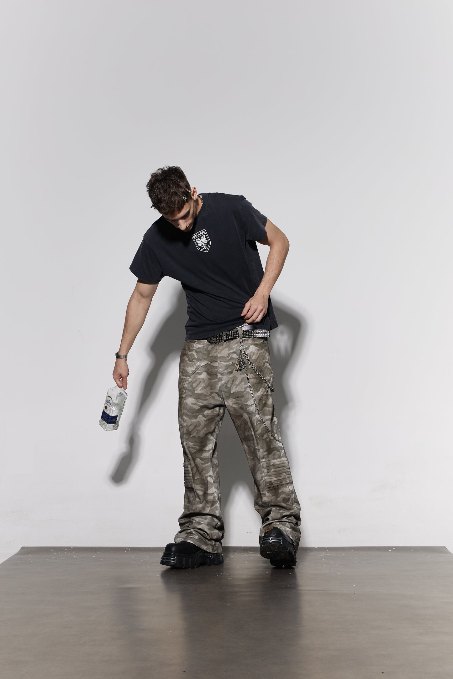 Arc Spliced Tactical Camo Biker Jeans