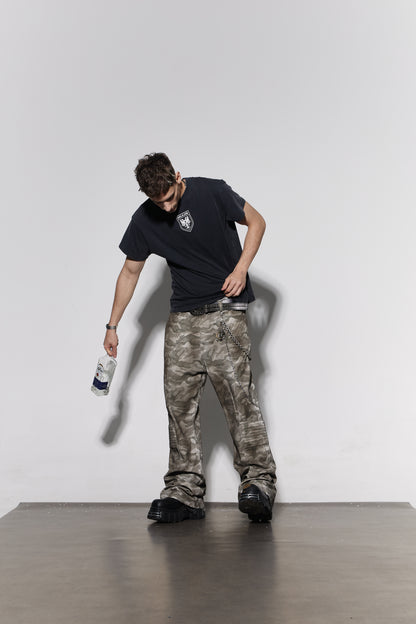 Arc Spliced Tactical Camo Biker Jeans