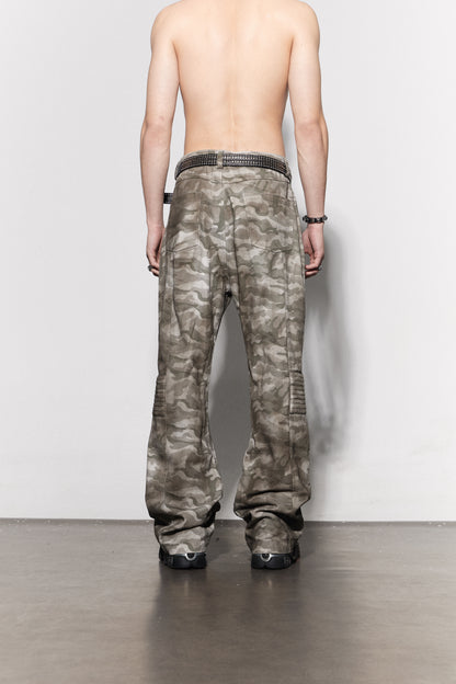 Arc Spliced Tactical Camo Biker Jeans