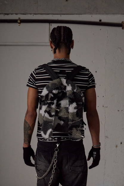 Rat Graffiti Striped Tight T-Shirt