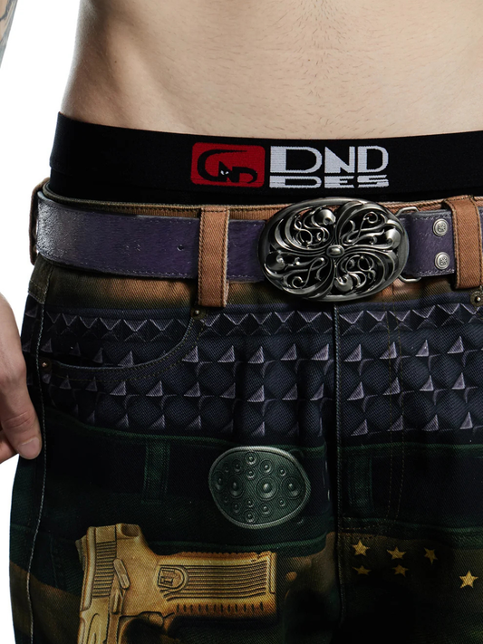 Purple Horse Hair Honeysuckle Belt