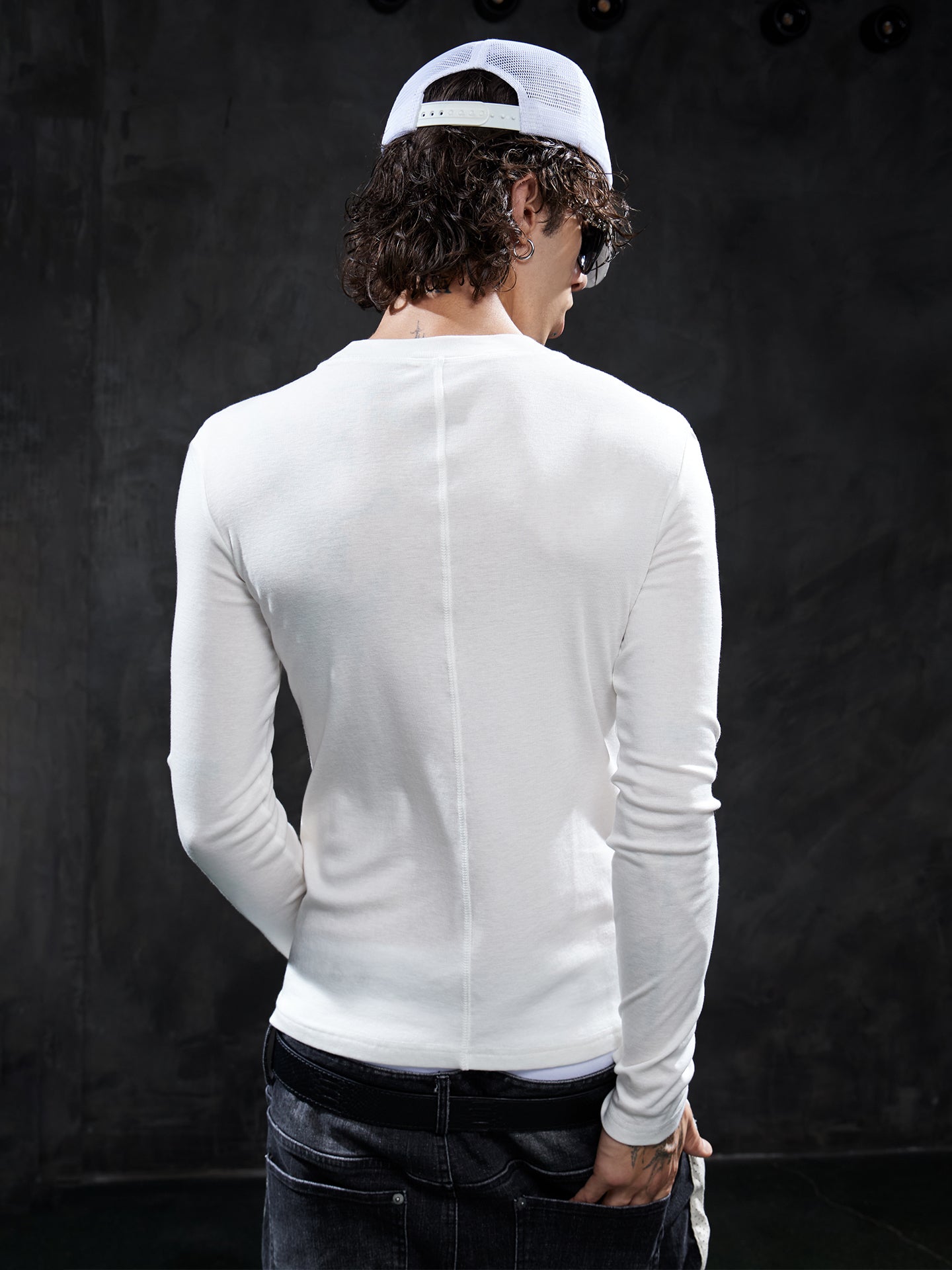 Grillz Graphic Slim-Fit Long-Sleeve Tee