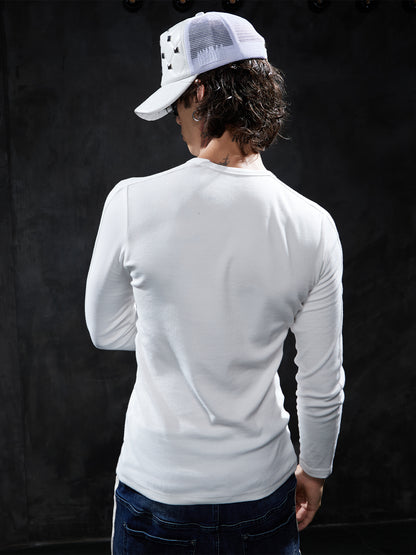 Essential Ribbed Slim-Fit Long-Sleeve Tee