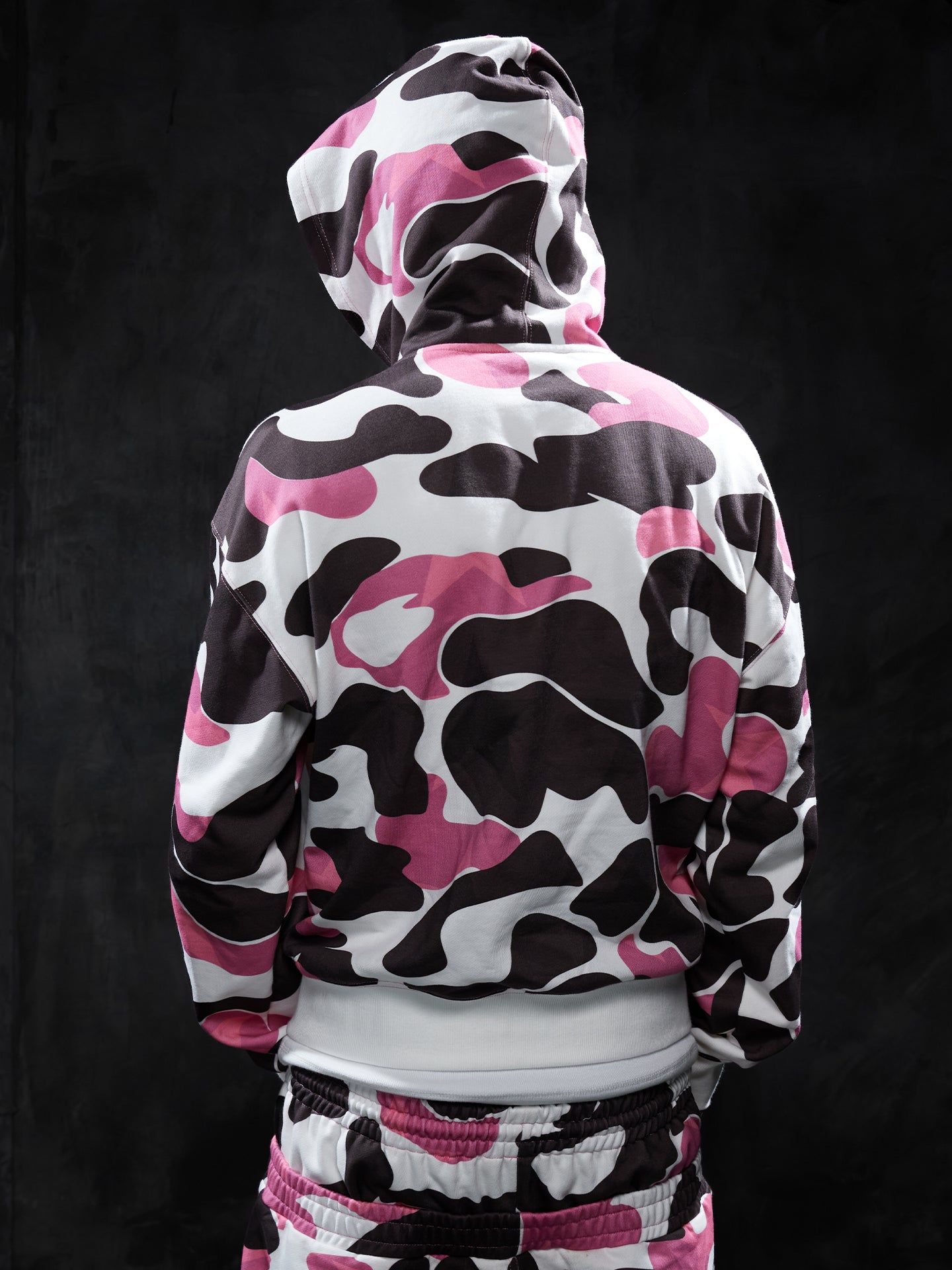 Star Camo Face Mask Zip-Up Hoodie