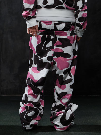 Star Camo Double-Waist Baggy Sweatpants