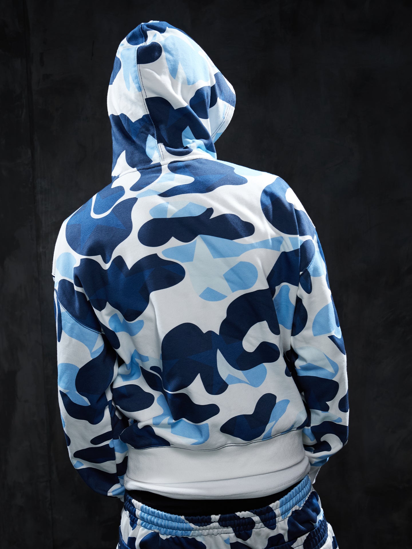 Star Camo Face Mask Zip-Up Hoodie
