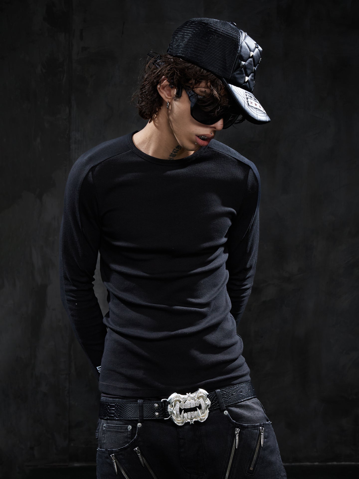 Essential Ribbed Slim-Fit Long-Sleeve Tee
