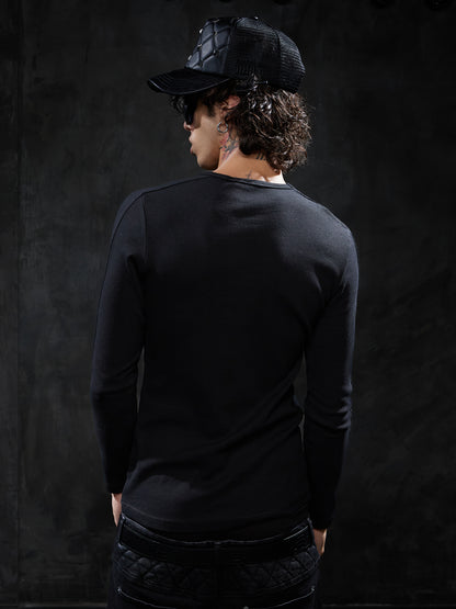 Essential Ribbed Slim-Fit Long-Sleeve Tee