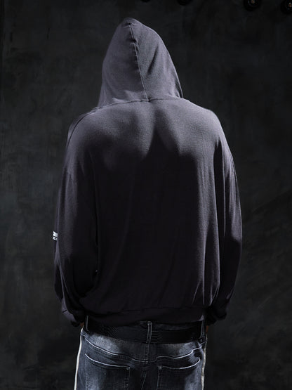 Sheer Lightweight Oversized Drop-Shoulder Hoodie