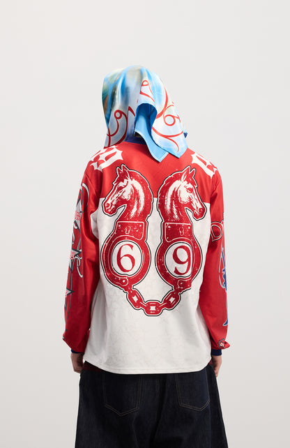 Leopard-horse drill hockey uniform