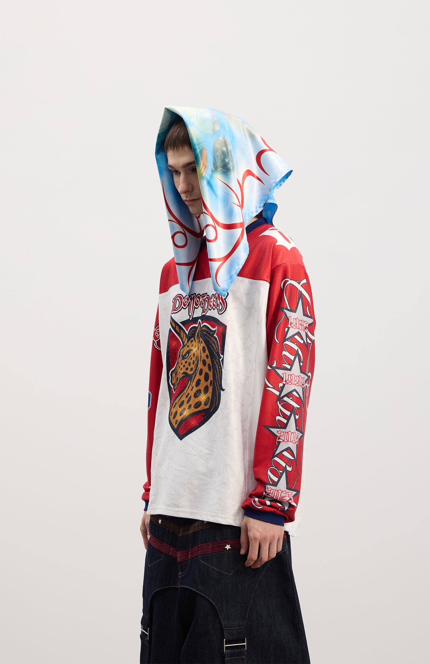 Leopard-horse drill hockey uniform