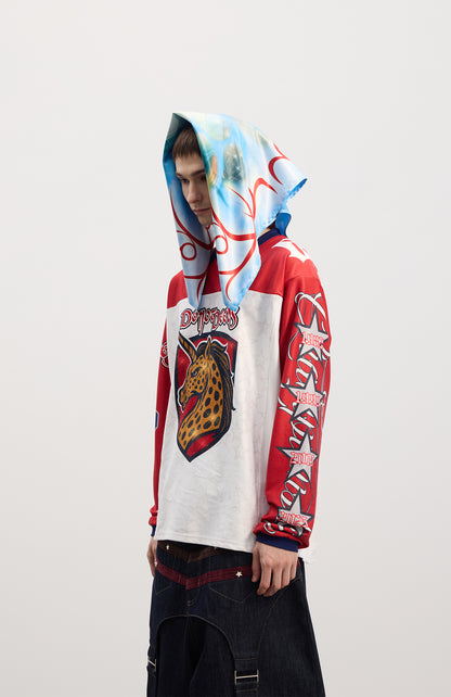Leopard-horse drill hockey uniform