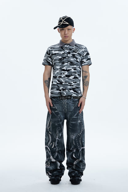 VENOM Alien Pipeline Waxed Print Pants