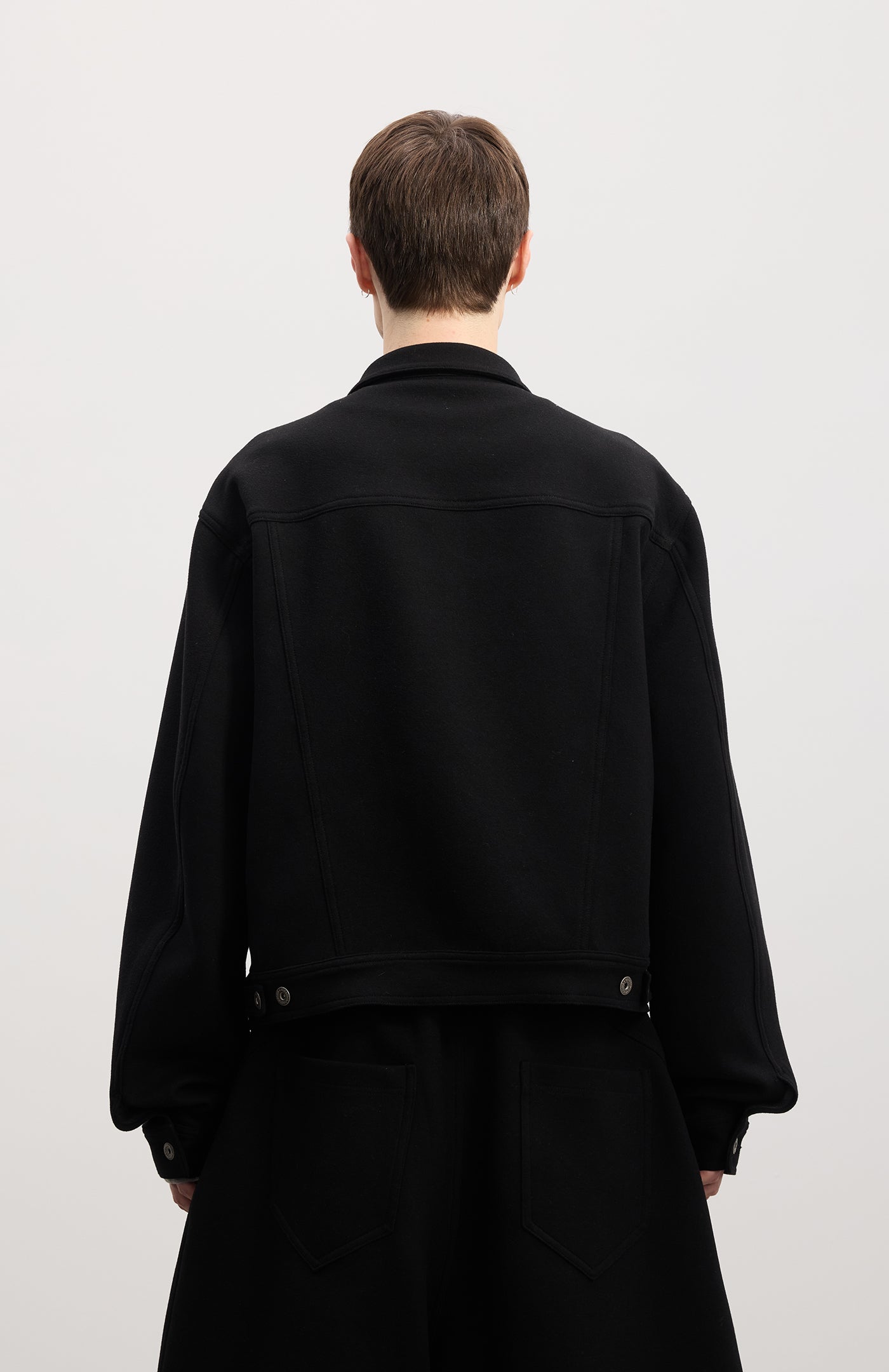 Essential | Wool-Blend Boxy Cropped Jacket