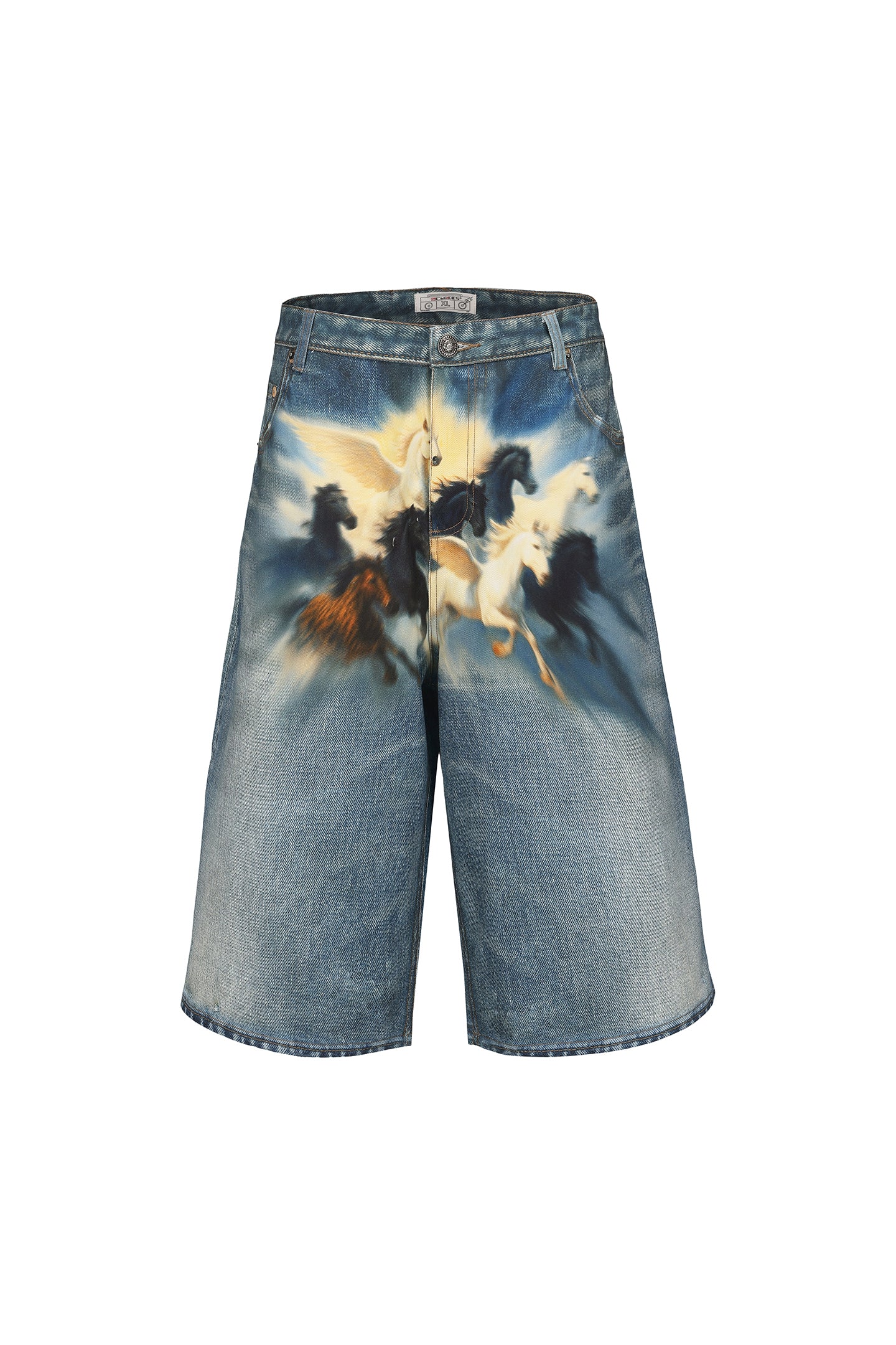 Heavenly Stampede Airbrushed 3/4 Pants