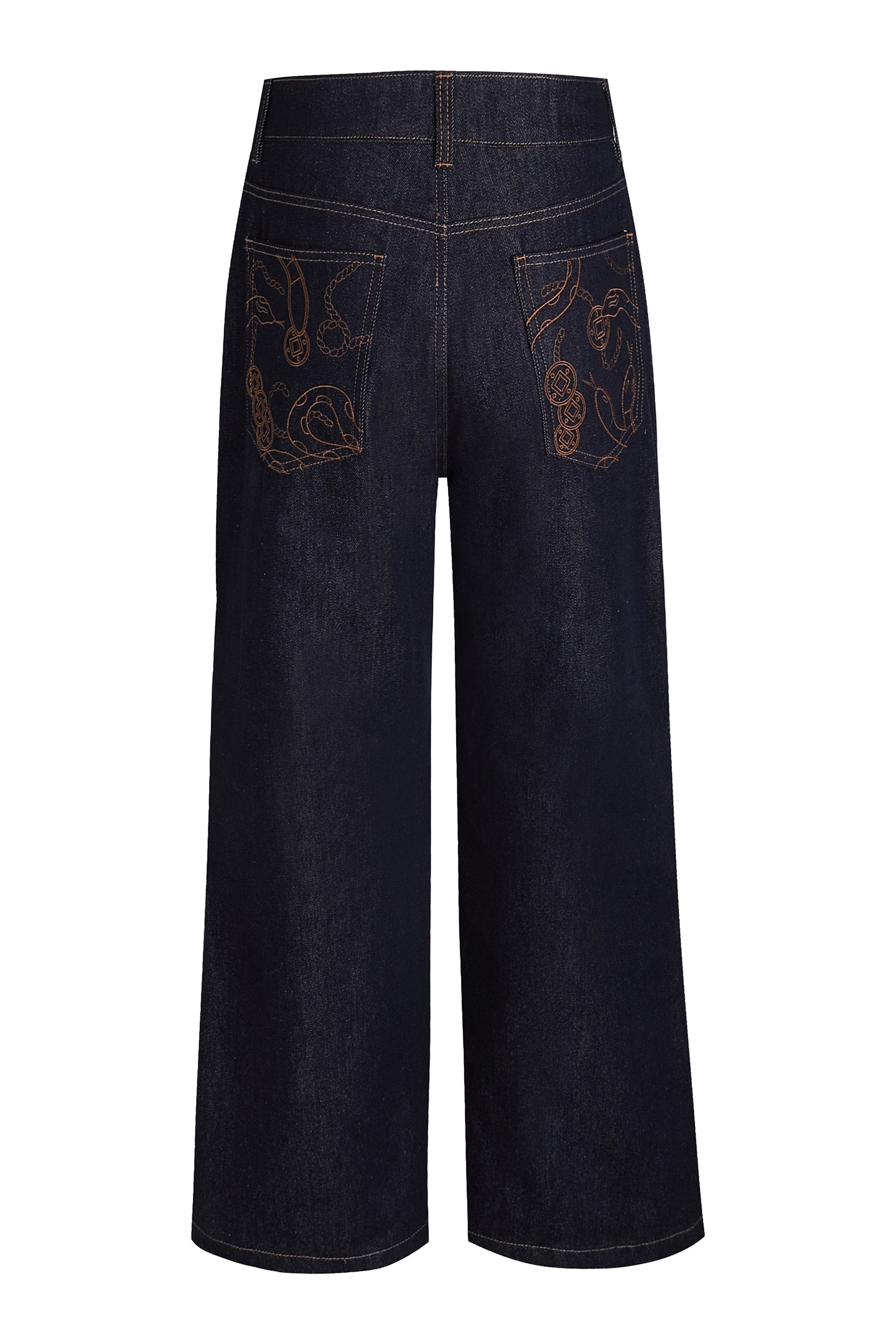 Serpent Weave Raw Denim Logger Pants