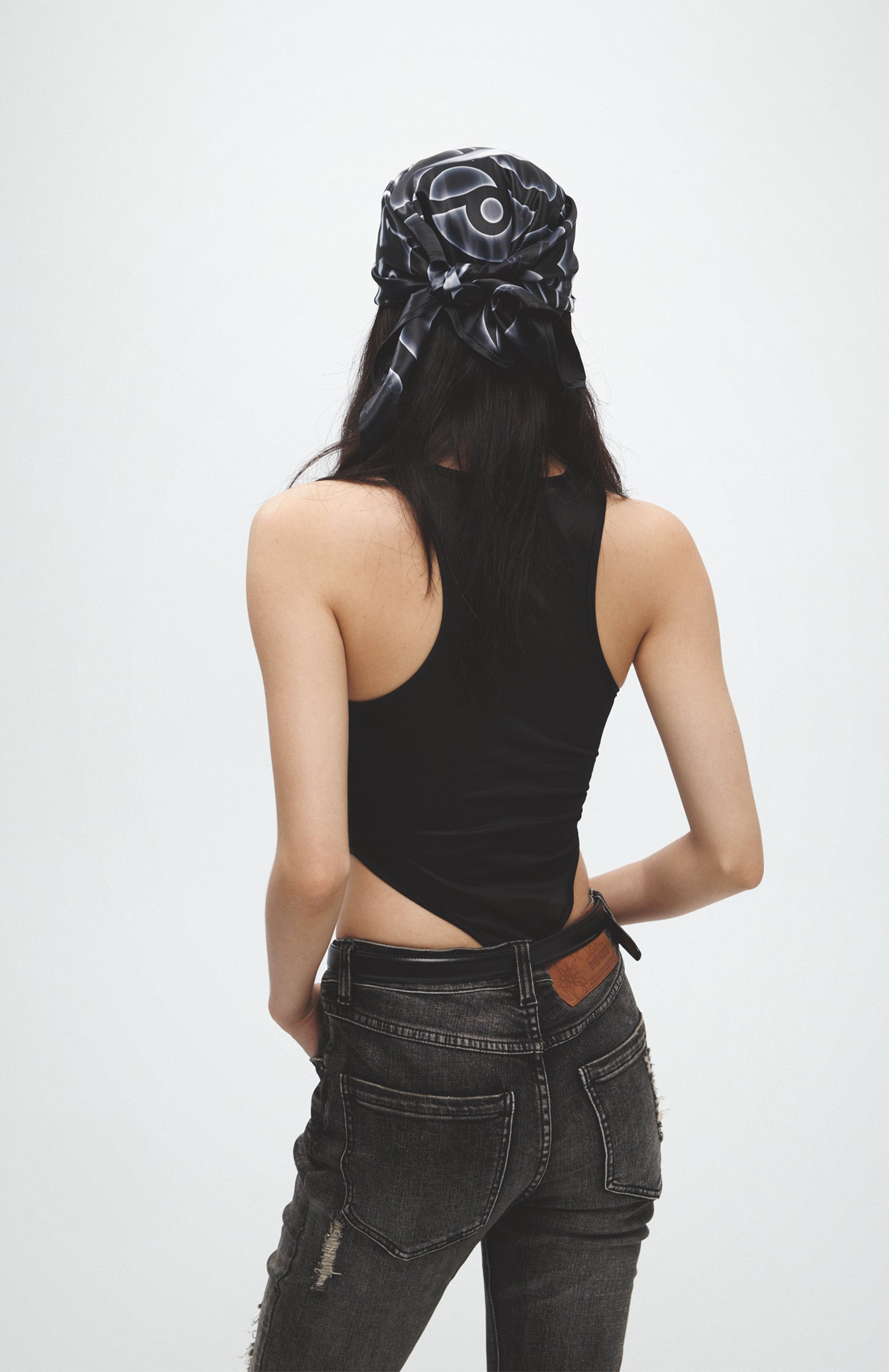 Opium Skeleton Note Headscarf