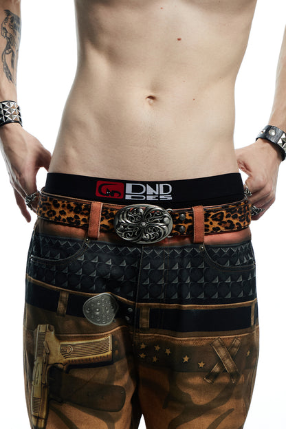Leopard Print Honeysuckle Belt