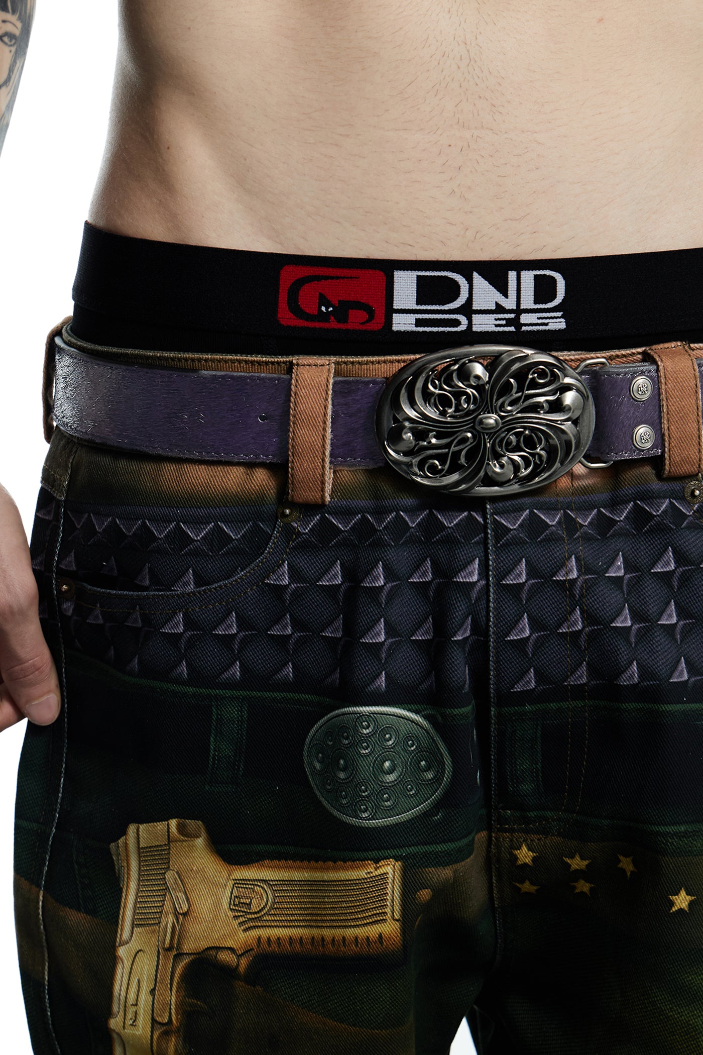 Purple Horse Hair Honeysuckle Belt