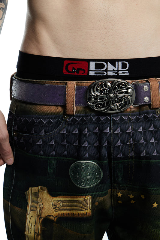 Purple Horse Hair Honeysuckle Belt