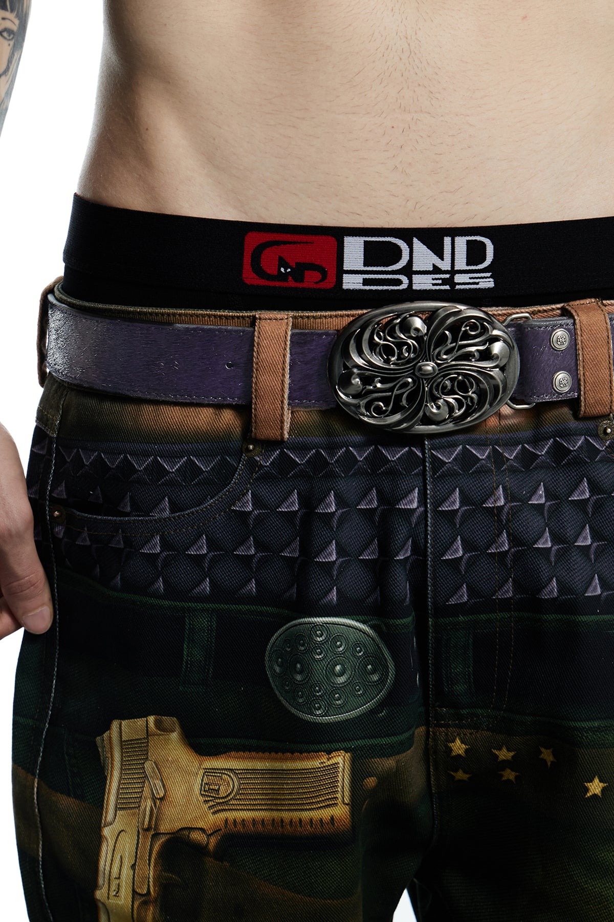 Purple Horse Hair Honeysuckle Belt