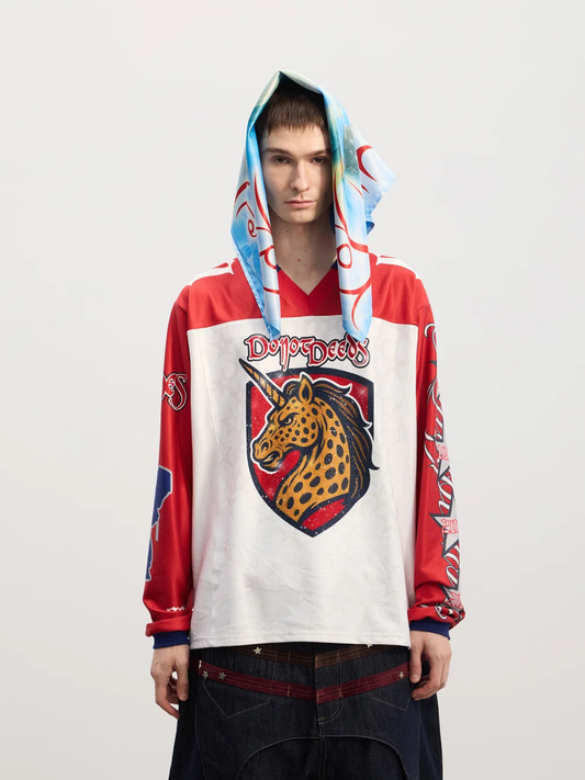 Leopard-horse drill hockey uniform