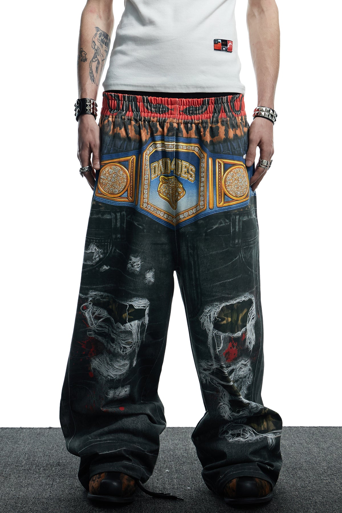 Boxing Gold Belt Sweatpants