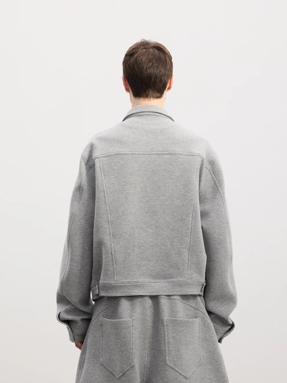 Essential | Wool-Blend Boxy Cropped Jacket
