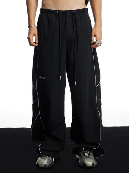 DND 4 Sports Reflective Stacked Track Parachute Pants