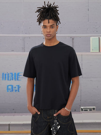 Tattoo Script Modal&Mulberry Silk Cooling T-Shirt