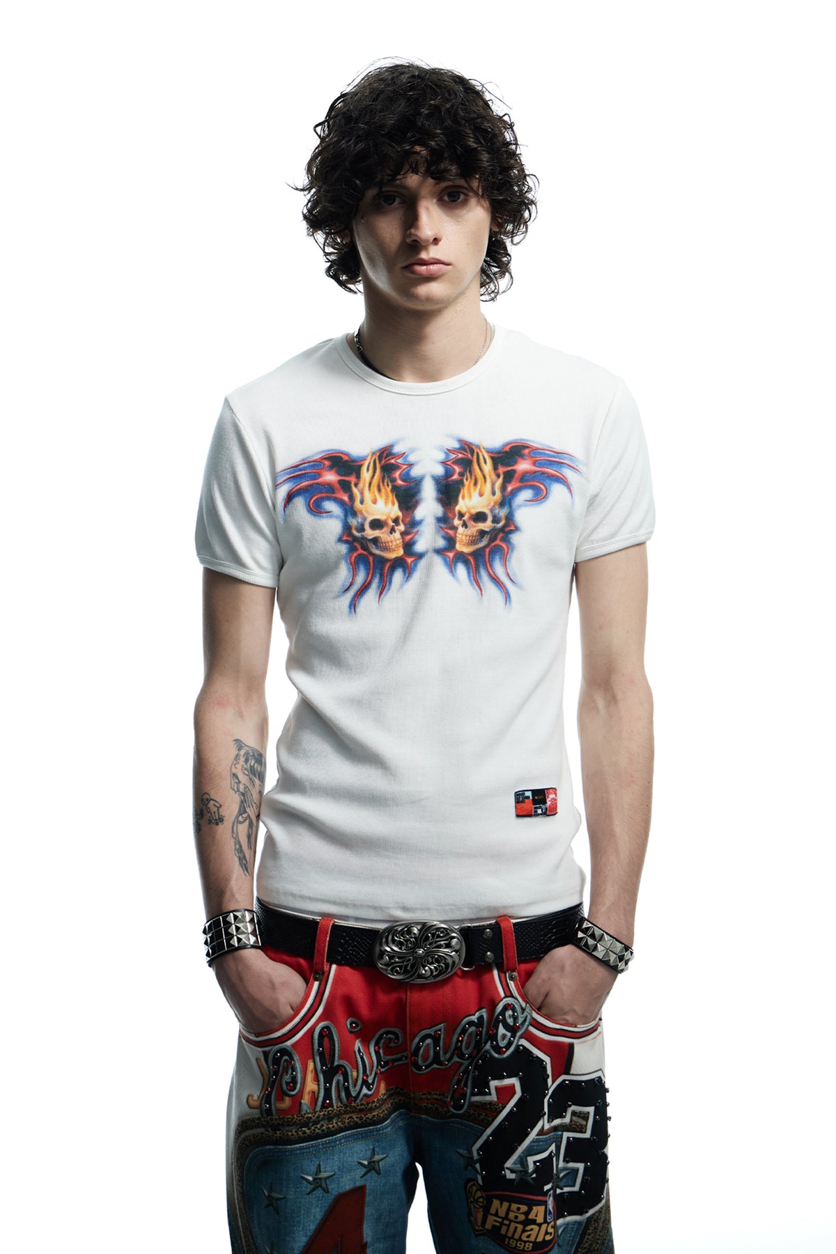 Purple Skeleton Slim T-Shirt