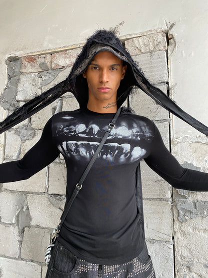 Grillz Slim Wool Blend Stretch Long Sleeve