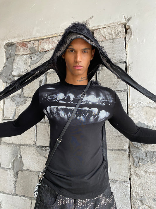 Grillz Slim Wool Blend Stretch Long Sleeve