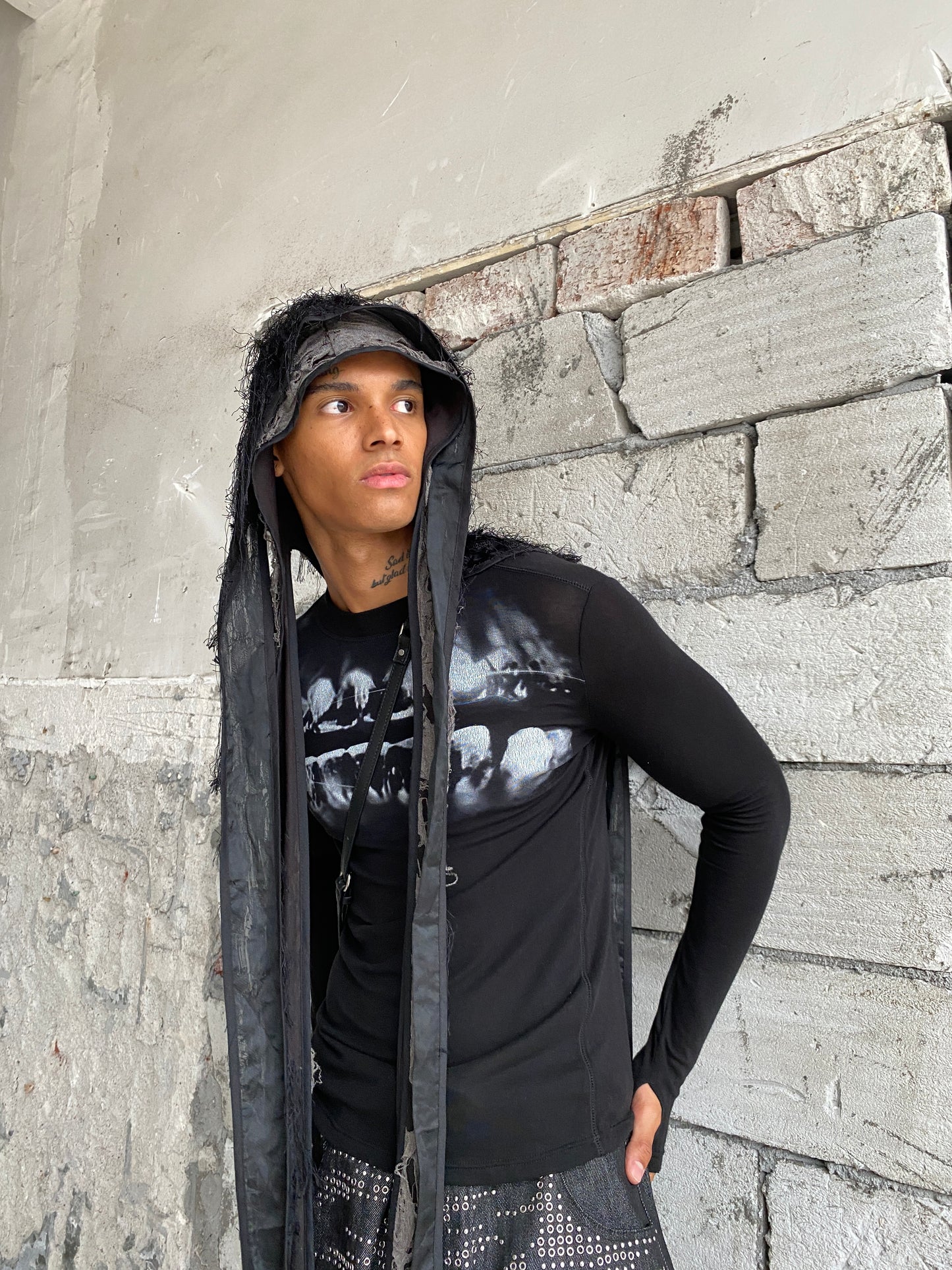 Grillz Slim Wool Blend Stretch Long Sleeve