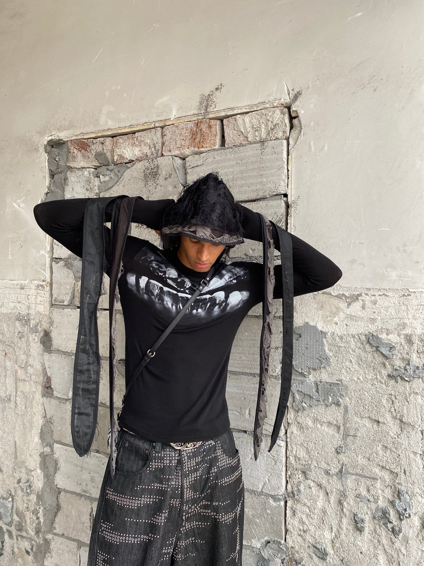 Grillz Slim Wool Blend Stretch Long Sleeve
