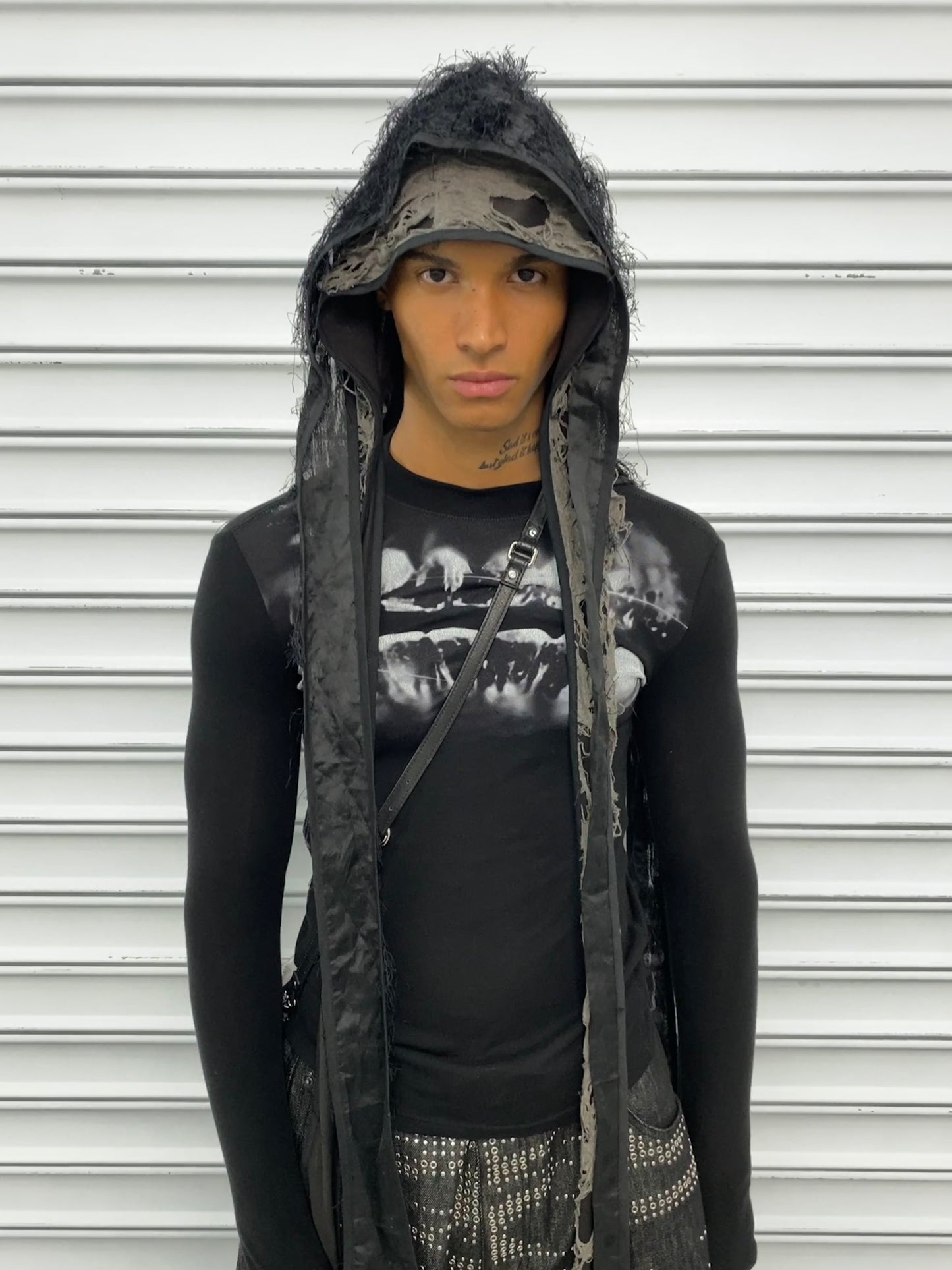Grillz Slim Wool Blend Stretch Long Sleeve