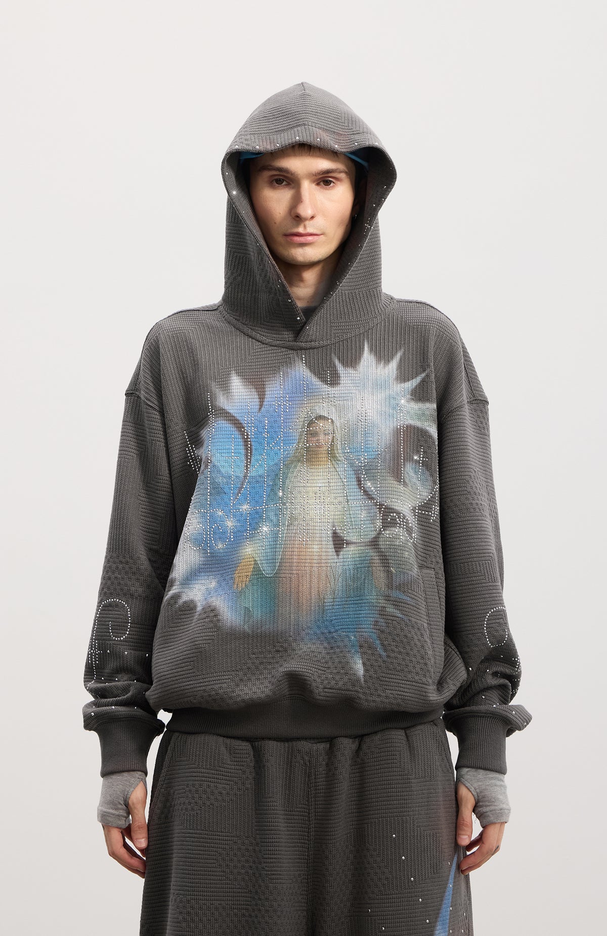 Our Lady of the Hot Drill Sweater