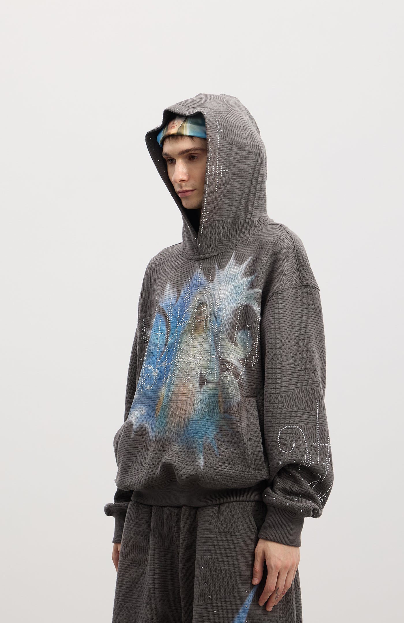 Our Lady of the Hot Drill Sweater