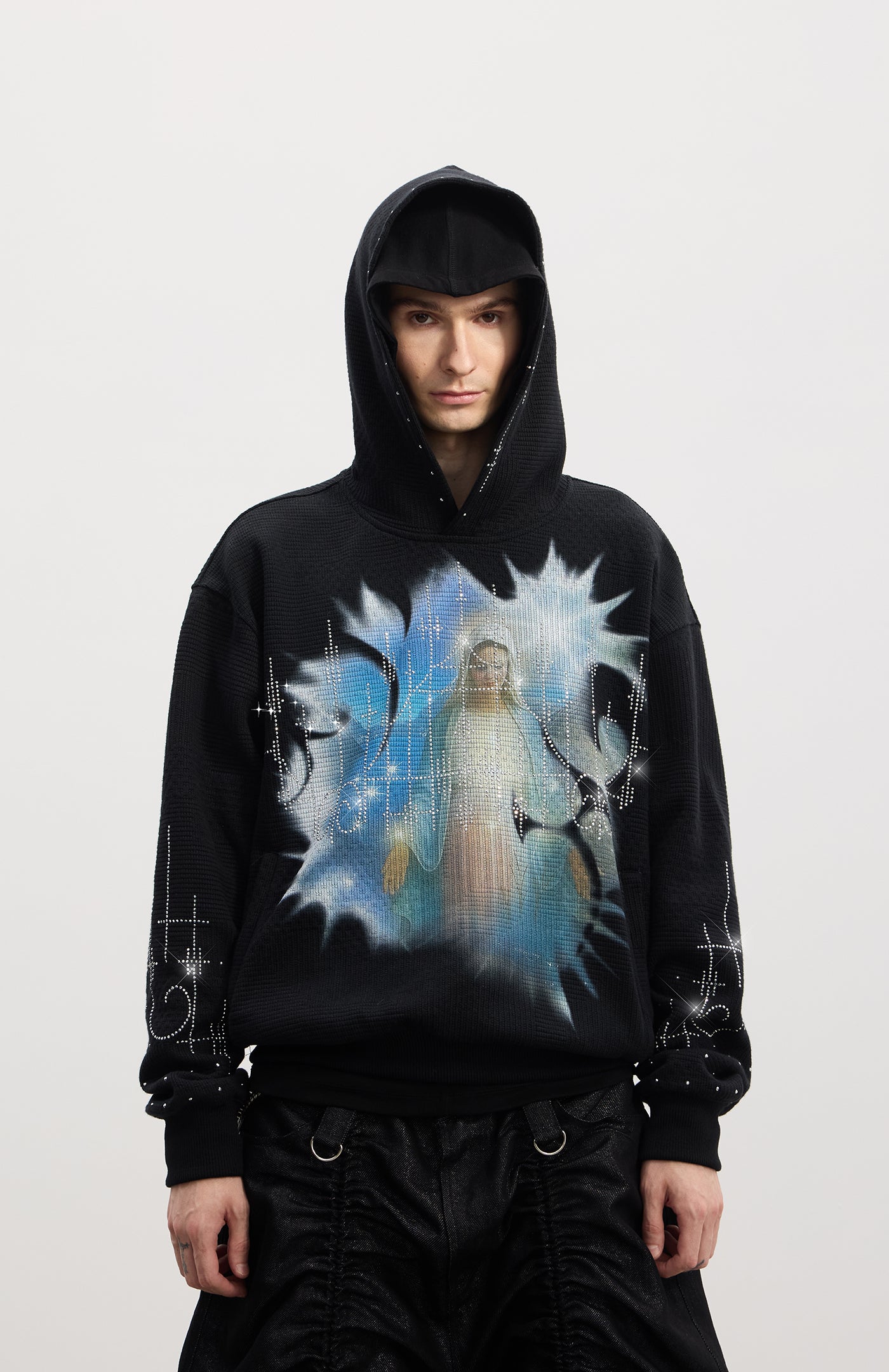 Our Lady of the Hot Drill Sweater