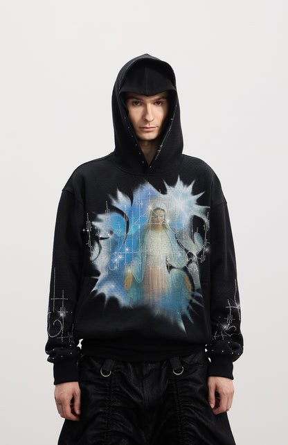 Our Lady of the Hot Drill Sweater